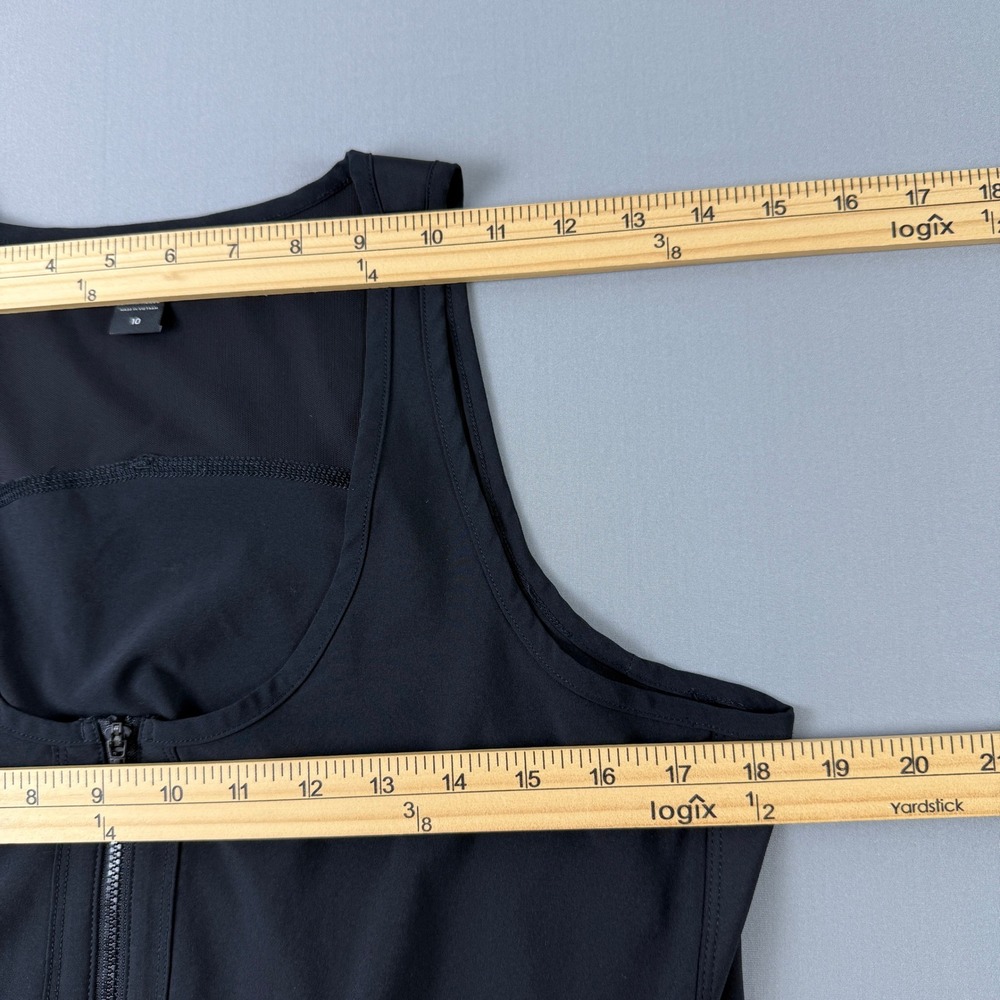 Athleta Expedition Skort Mini Dress Black Sleeveless Half Zip Active Womens 10 - Picture 10 of 16